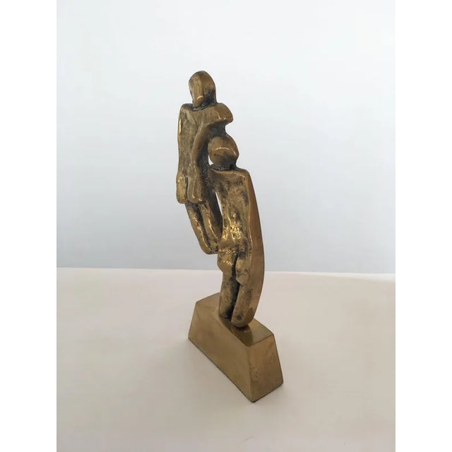 Italian Bronze Abstract Sculpture by Rodica Tanasescu, 1980 For Sale - Image 10 of 13