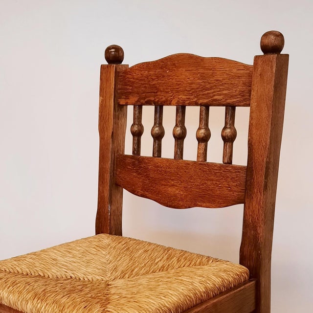 Vintage Bar Stools with Rush Seats, 1960s, Set of 2 For Sale - Image 10 of 13