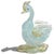 Mid 20th Century Vintage Murano Sky Blue White Gold Flecks Italian Art Glass Mid Century Bird Duck Figurine Sculpture For Sale - Image 5 of 6