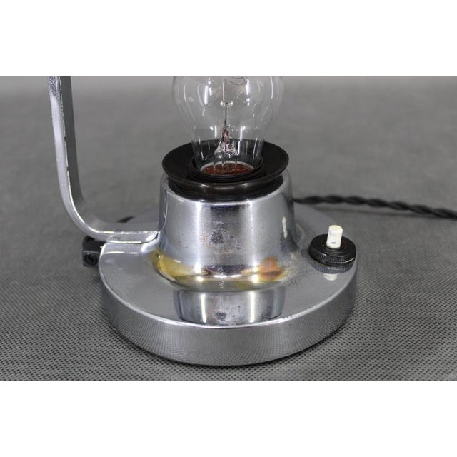 Bauhaus Adjustable Table Lamp from Napako, Czechoslovakia, 1940s For Sale - Image 10 of 12