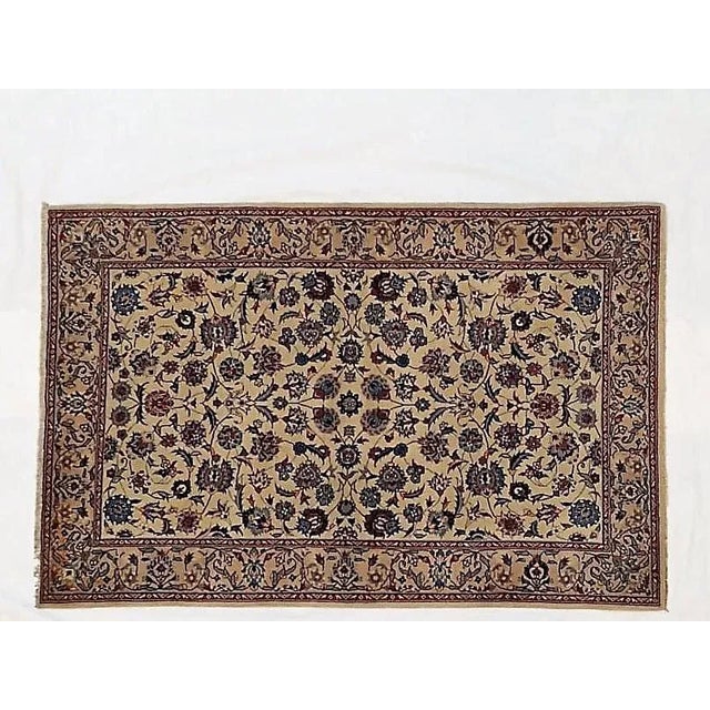 1970s Sino Persian Isphahan Rug - 3'7" X 5'8" For Sale In New York - Image 6 of 6