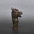 Metal Vintage Pure Silver Dragon Head Cane Handle - Zodiac Walking Stick Topper For Sale - Image 7 of 9
