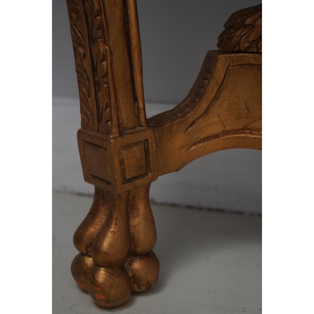 Pair of French Louis XV Style Marble Top Wall Console Tables For Sale - Image 9 of 14