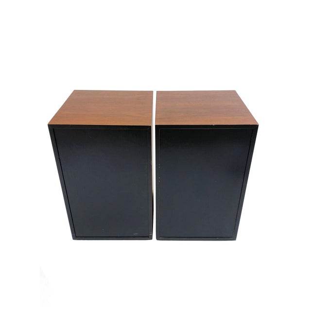 1960s Walnut Nightstand Chests by T. H. Robsjohn-Gibbings for Widdicomb - A Pair For Sale - Image 15 of 15