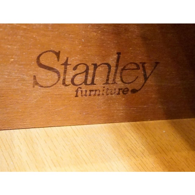 Stanley Furniture Walnut Italian Mediterranean Style 62" Flip Top Server Buffet For Sale - Image 15 of 18