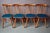 Mid-Century Compass-Legged Chairs with Spindles, Set of 6 For Sale - Image 6 of 18
