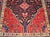 Vintage Persian Hamadan Gallery Rug, Hand-Knotted Wool, Geometric Medallion Pattern, Navy & Red, 6x12 For Sale - Image 16 of 17