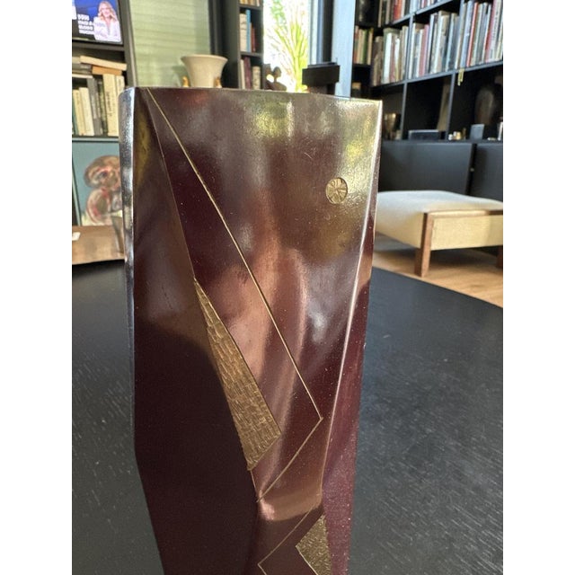 Japanese Vase, Showa Period, 1980s For Sale - Image 6 of 9