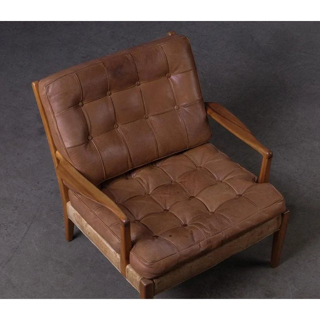 Arne Norell Easy Chair Model Löven attributed to Arne Norell, 1960s For Sale - Image 4 of 12