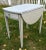 Traditional Mahogany Pembroke Drop Leaf Accent Table Painted Storage Drawer Gray 70s For Sale - Image 3 of 12