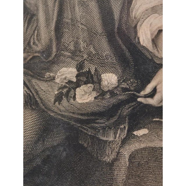 After Bartolomé Esteban Murillo, Flower Girl, 19th Century, Engraving, Framed For Sale - Image 4 of 7