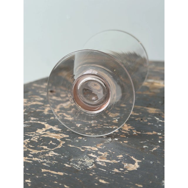 Vintage Soft Pink Conical Drink Glasses, Set of Six, Circa 1940s For Sale - Image 10 of 10