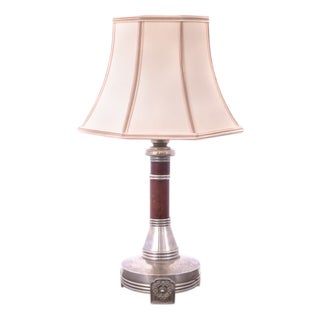 Table Lamp with Lampshade, Western Europe, 1950s For Sale