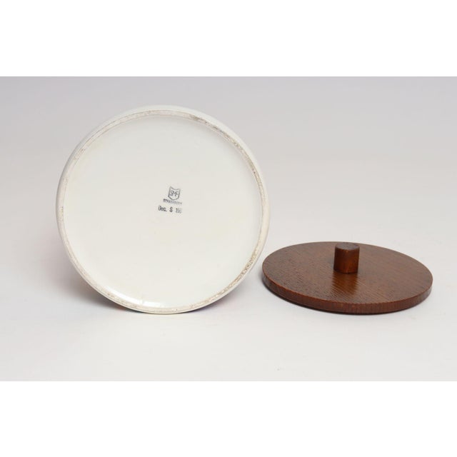 Vintage Elfi Stadler for Schramberg Faience Ceramic Lidded Jar / Canister / Box For Sale - Image 9 of 17