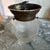 Art Deco 1940s Art Deco Brass & Frosted Glass Ceiling Lamp For Sale - Image 3 of 9