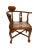 Rosewood Horseshoe Chair With Marble Seat by James Mont, Pair For Sale - Image 4 of 13