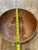 1920s Vintage Primitive Hand-Turned Wooden Dough Bowl 12 Inch For Sale - Image 5 of 9