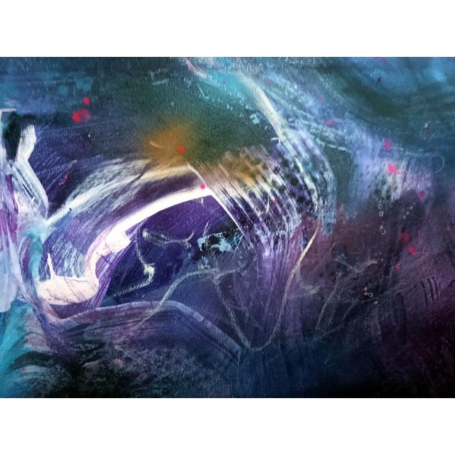 Purple Ovidiu Kloska, The Hidden Angel of the First Light, Canvas For Sale - Image 8 of 14