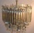 Round Venini ( Marked ) crystal prism chandelier. Elegant and modern, great quality, and condition. Total Drop with chain 30"