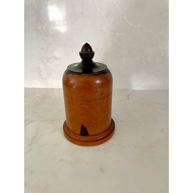 Victorian A Lignum Vitae Treen Container From Cuba For Sale - Image 3 of 8