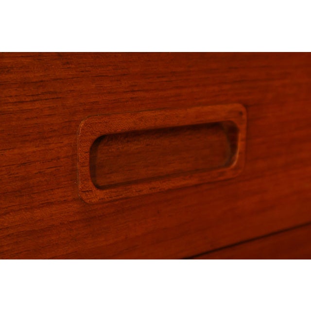 Danish Modern Teak Bookcase Hutch For Sale - Image 10 of 18
