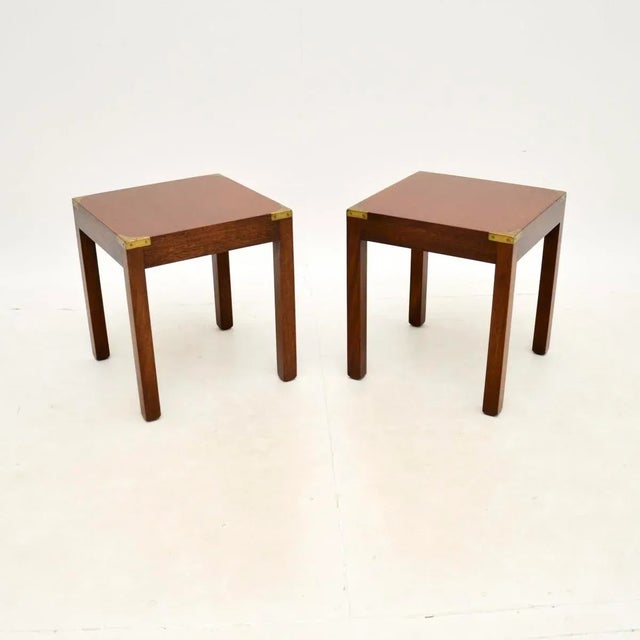 Vintage Military Campaign Nesting Tables, 1930s, Set of 3 For Sale - Image 10 of 12