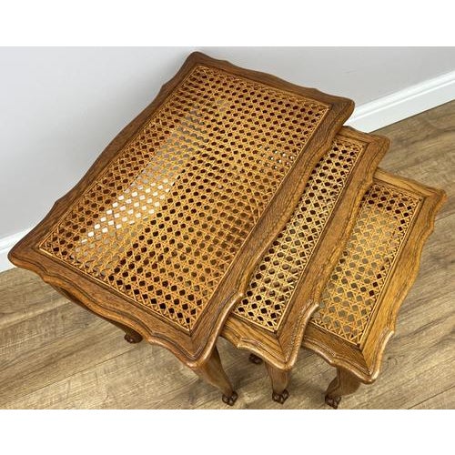 Vintage French Nesting Tables, Set of 3 For Sale - Image 4 of 7