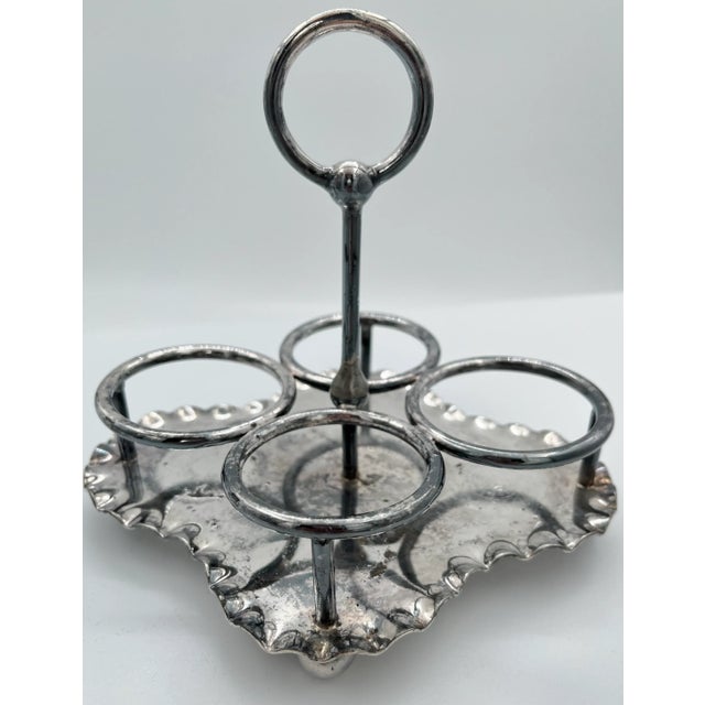 Metal 1890s James Dixon & Sons Silverplate Cruet Condiment Set For Sale - Image 7 of 10