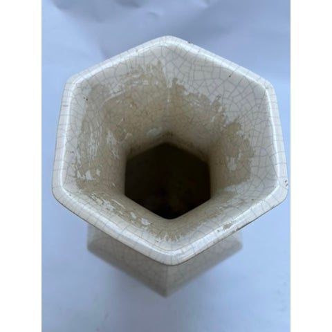 Chinese Crackle Finish Porcelain Vase For Sale - Image 11 of 11