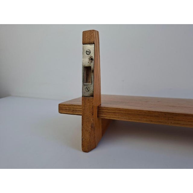 Mid-Century Wooden Wall Shelf, Czechoslovakia, 1960s For Sale - Image 6 of 18