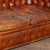 Pair of French Brown Leather Chesterfield Two Seat Loveseat Sofas For Sale - Image 13 of 16