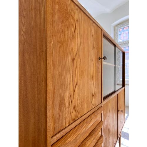 Highboard in Ash by Franz Ehrlich for Hellerau, 1959 For Sale - Image 4 of 11