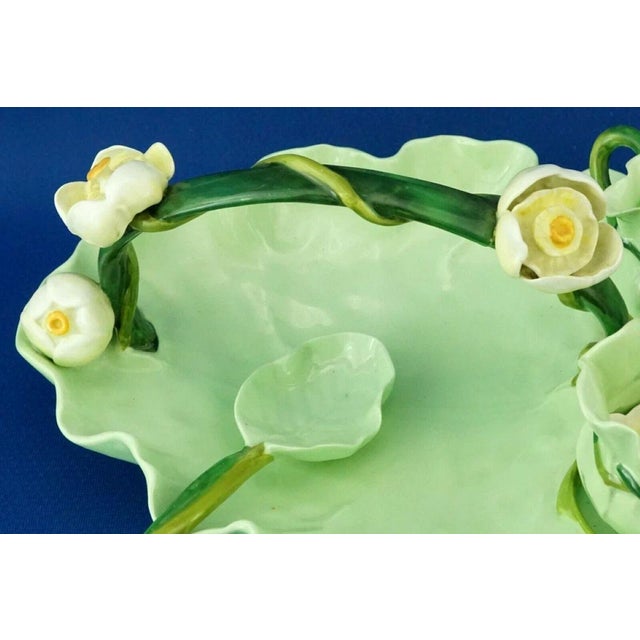 Art Nouveau Strawberry Service in Vitrified Majolica by George Jones, England, 1882, Set of 5 For Sale - Image 11 of 18