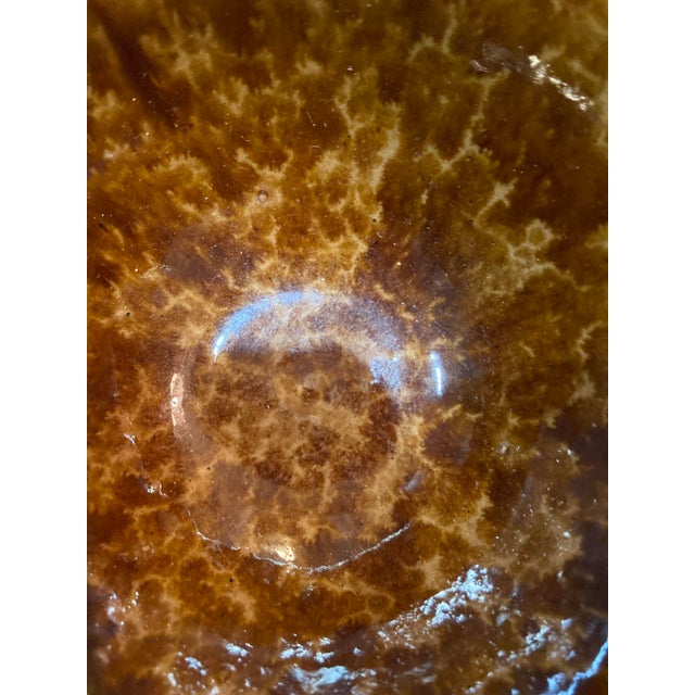 Mid 19th Century Antique Rockingham Spongeware Mixing Bowl For Sale - Image 5 of 13