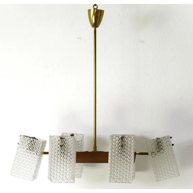 Brown Ceiling Lamp by Rupert Nikoll, 1960s For Sale - Image 8 of 8