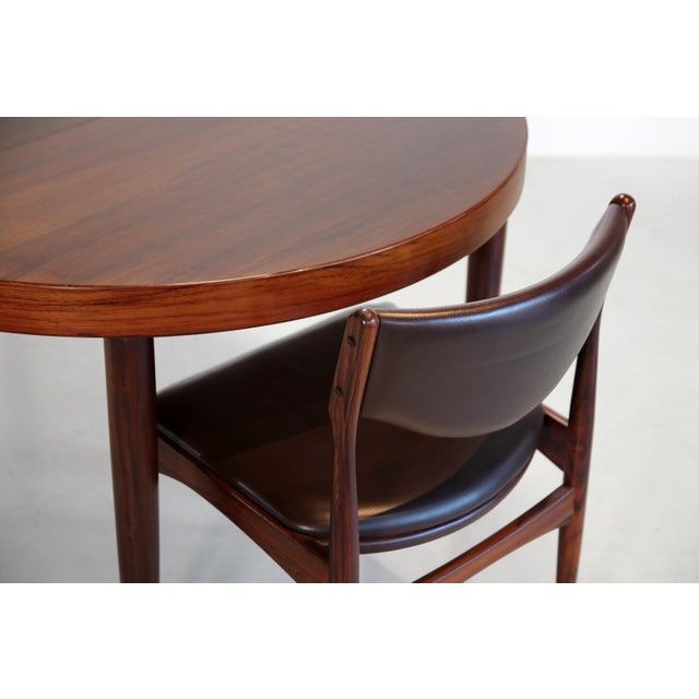 Round Extendable Dining Table from SVA Mobler, 1960s For Sale - Image 6 of 8