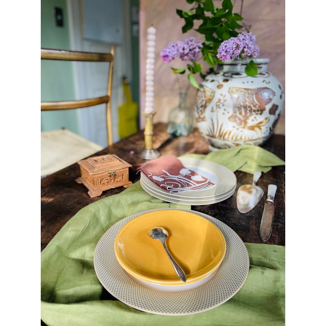 1950s Interplay by Iroquois Plates - Set of 6 For Sale - Image 9 of 12