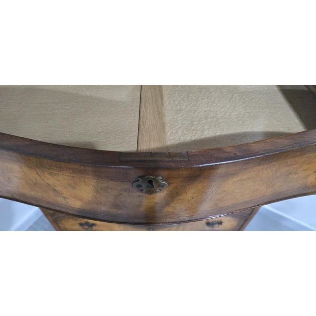 Serpentine Burr Walnut Chest of Drawers, 1910 For Sale - Image 11 of 13