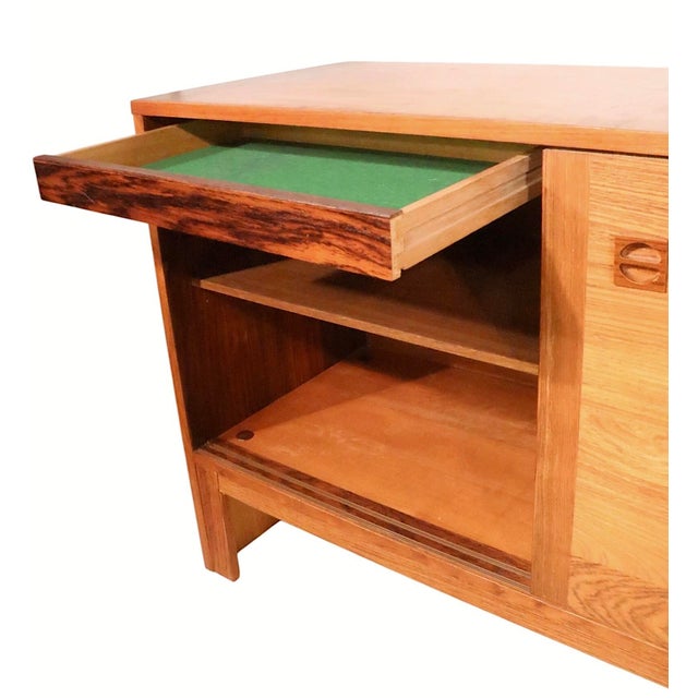 Mid Century Danish Modern E. Jakobsen Skive Three Door Sideboard C. 1960's For Sale - Image 10 of 18