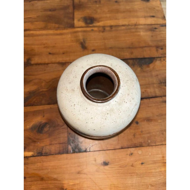 Mid-Century Modern Antique Marzi & Remy German Stoneware Studio Pottery Vase With Drip Glaze For Sale - Image 3 of 4