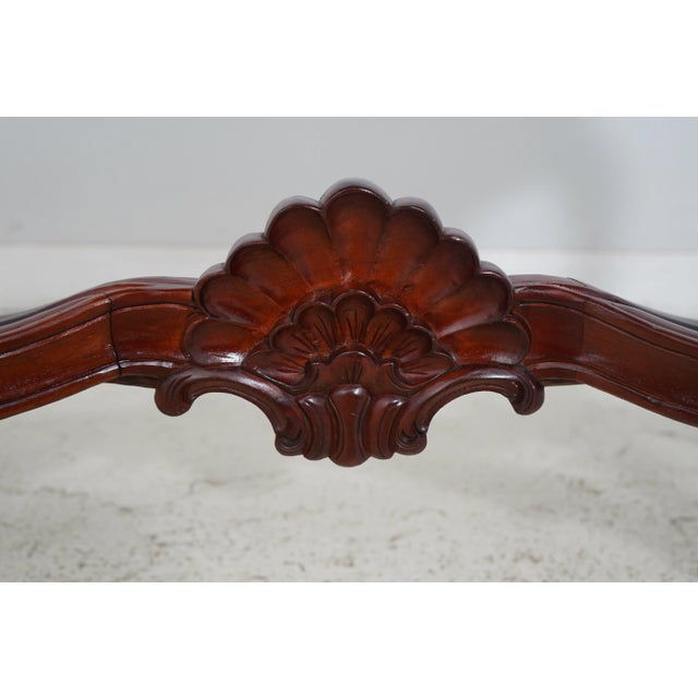 French Louis XV Style Marble Top Carved Base Console Table For Sale In Philadelphia - Image 6 of 12
