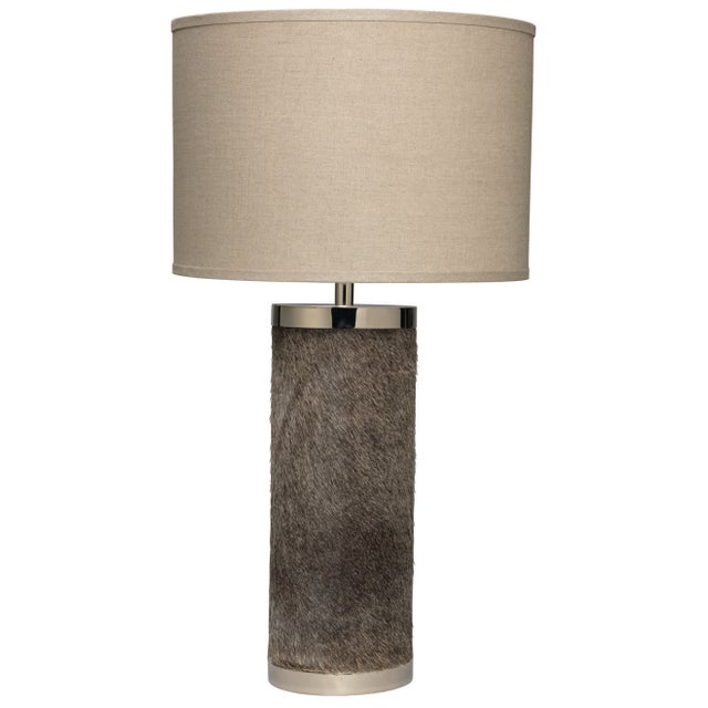 Jamie Young Column Cowhide Table Lamp For Sale In Los Angeles - Image 6 of 6