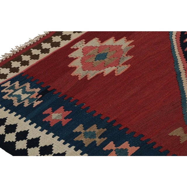 1950s Vintage Afghani Tribal Kilim Rug With Open Field and Medallion From Rug & Kilim For Sale In New York - Image 6 of 7