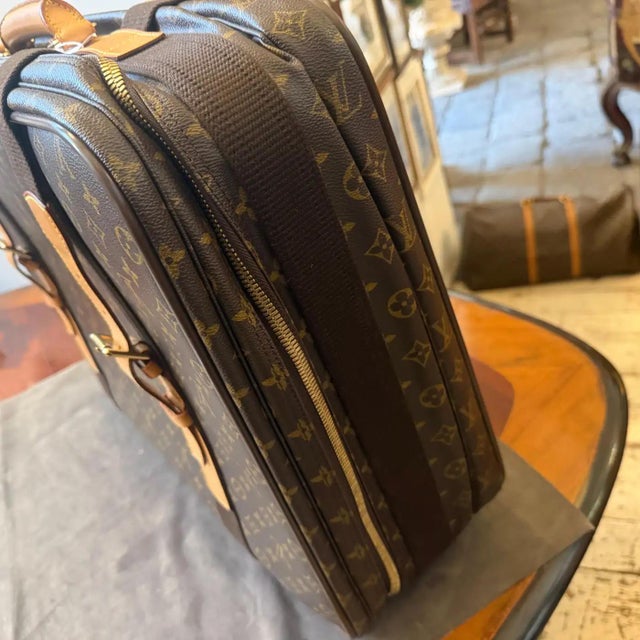 A 2002 Satellite 60 Brown Monogram Canvas Suitcase by Louis Vuitton For Sale - Image 13 of 18