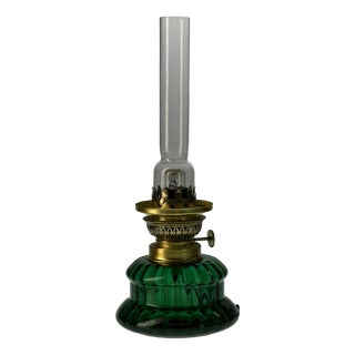 Dagmar Mini Table Lamp in Emerald Green Glass from Holmegaard, Denmark, 1970s For Sale
