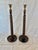 19th Century English Oak Open Barley Twist Candlesticks - A Pair For Sale - Image 9 of 12