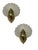 Italian Murano Frosted Glass Shell Sconces, 1960s, Set of 2 For Sale - Image 10 of 10