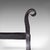 Black Pair of Antique Firedogs, English, Estate Made Wrought Iron, Andirons, Victorian For Sale - Image 8 of 10