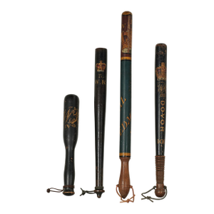 Collection of Four William IV Constabulary Truncheons