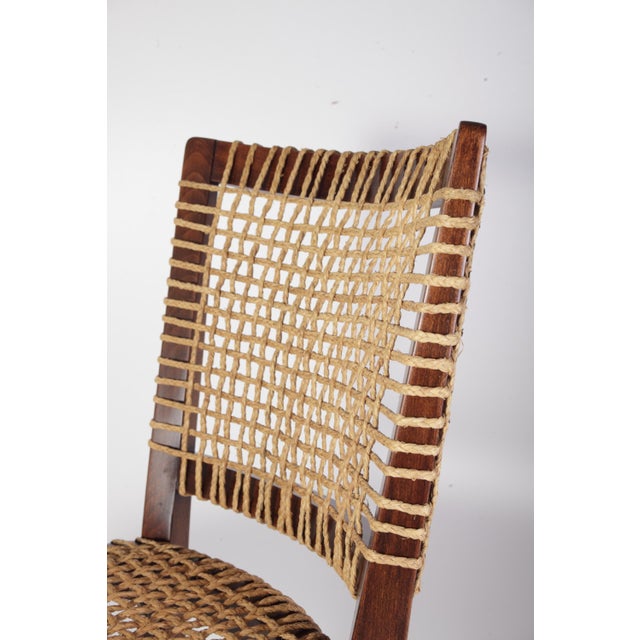 Raffia Woven Dining Chairs by Jan Vaněk for P.M.B., 1930s, Set of 4 For Sale - Image 16 of 18